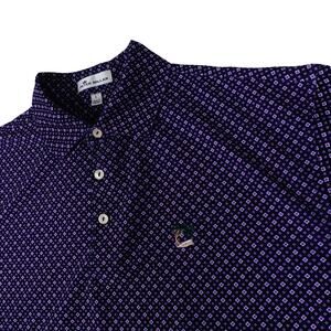 Peter Millar Geometric Performance Jupiter Hills Golf Polo Shirt Large